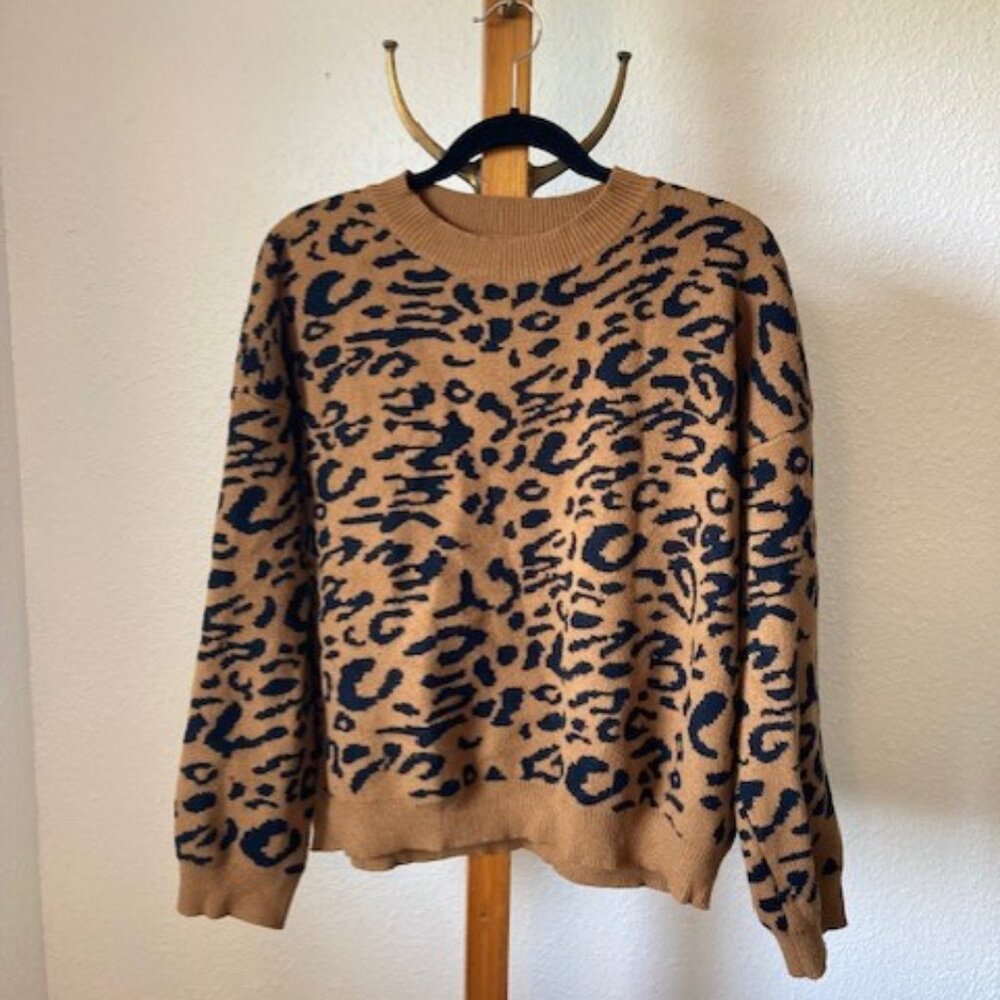Leppard Print Sweater